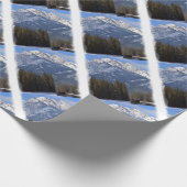 Banff Wolf in de winter met Mt Cascade Cadeaupapier (Hoek)