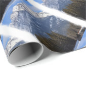 Banff Wolf in de winter met Mt Cascade Cadeaupapier (Rol Hoek)