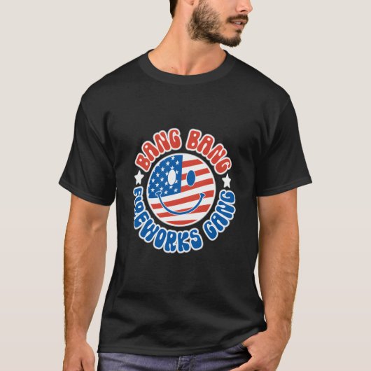 Bang Bang Fireworks Gang July 4Th Celebration T-shirt (Voorkant)
