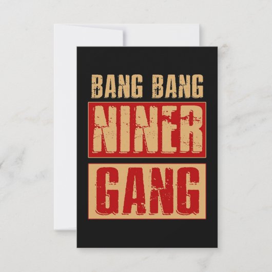 Bang Bang Niner Gang Kaart (Voorkant)