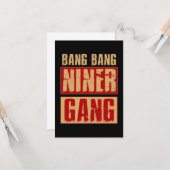 Bang Bang Niner Gang Kaart (Voorkant / Achterkant in situ)