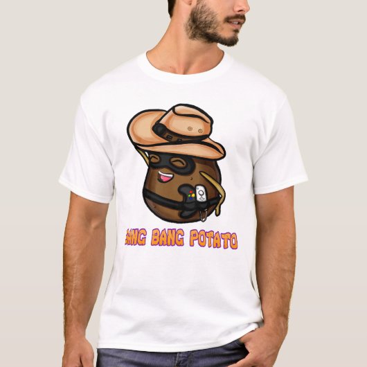 Bang Bang Potato Mannen T Shirt (meerdere kleuren) (Voorkant)