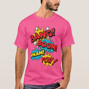 Bang Boom Pow Wham strip bubbels Premiumriblend gi T-shirt
