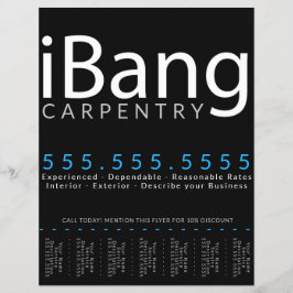 Bang. Carpentry rofer renovatie tapijtschelp Flyer