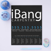 Bang. Carpentry rofer renovatie tapijtschelp Flyer (Enkel)