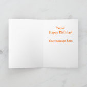 Bang Cartoon Cat Funny Happy Birthday Sjabloon (Binnen)