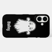 Bang Cartoon Ghost en naam Zwart Case-Mate iPhone Case (Achterkant (horizontaal))