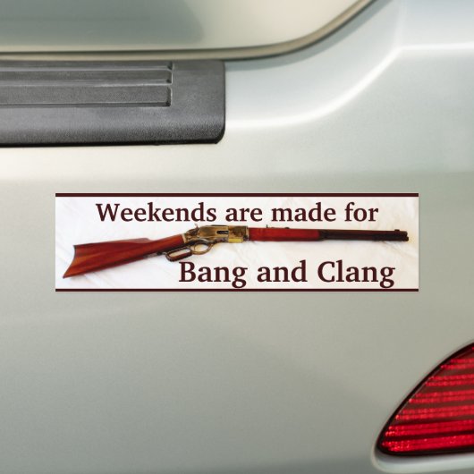 Bang & Clang Cowboy Action Shooting Bumpersticker (Op auto)