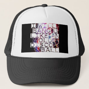 Bang dat je leuk vindt en oude Disco Ball Trucker Pet