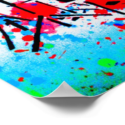 Bang de drums door Kara Willis Poster (Hoek)