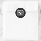 Bang de Keeper Grappige Voetbal Keeper Doelman Man Ronde Sticker (Tas)