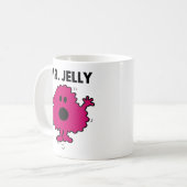 Bang en nerveus Mr. Jelly Koffiemok (Voorkant links)