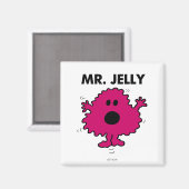 Bang en nerveus Mr. Jelly Magneet (Voorkant / Achterkant)