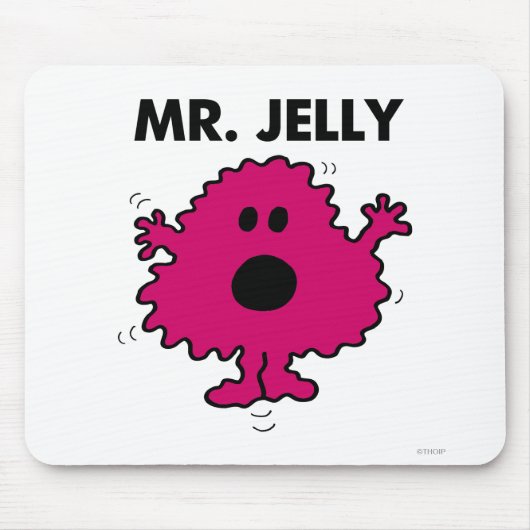 Bang en nerveus Mr. Jelly Muismat (Voorkant)