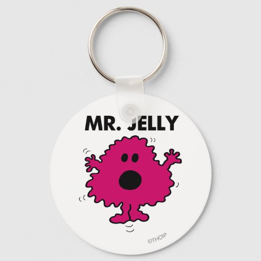Bang en nerveus Mr. Jelly Sleutelhanger (Voorkant)