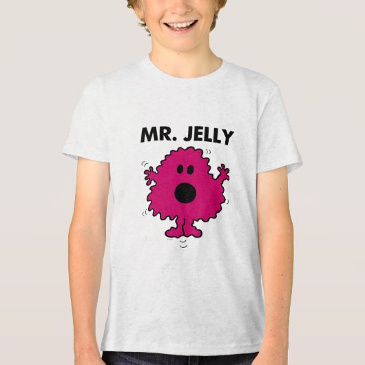 Bang en nerveus Mr. Jelly Tri-Blend Shirt (Voorkant)
