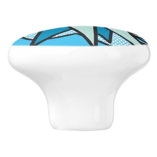 BANG Fun Cool Retro Comic Book Pop Art Keramische Knop (Zijkant)