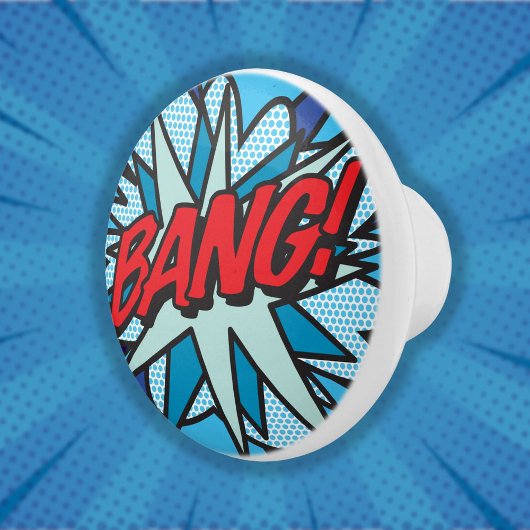 BANG Fun Cool Retro Comic Book Pop Art Keramische Knop