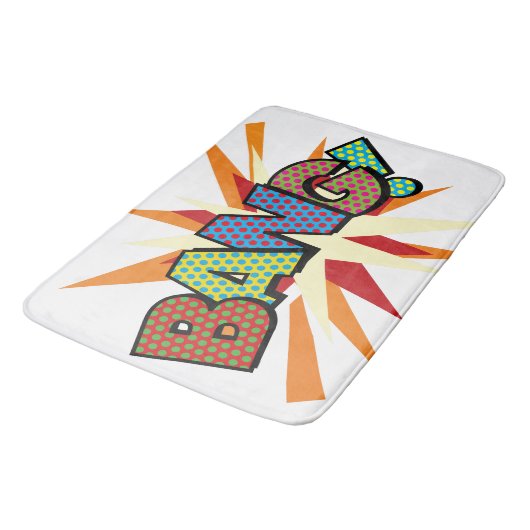 BANG Fun Retro Comic Book Pop Art Badmat (Gekanteld)