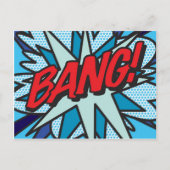 BANG Fun Retro Comic Book Pop Art Briefkaart (Voorkant)