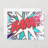 BANG Fun Retro Comic Book Pop Art Briefkaart (Voorkant / Achterkant)