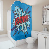 BANG Fun Retro Comic Book Pop Art Douchegordijn (In situ)