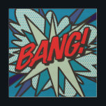 BANG Fun Retro Comic Book Pop Art Hout Afdruk<br><div class="desc">Een leuk,  cool en trendy retro-stripverhaal pop-geïnspireerd design dat de grillen,  zap,  pow in je leven zet. Het perfecte cadeau voor superhelden,  vrienden,  familie of als een traktatie voor jezelf. Ontworpen door: ComicBookPop© op www.zazzle.com/comicbookpop*</div>