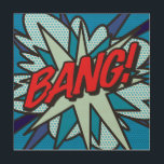 BANG Fun Retro Comic Book Pop Art Hout Afdruk<br><div class="desc">Een leuk,  cool en trendy retro-stripverhaal pop-geïnspireerd design dat de grillen,  zap,  pow in je leven zet. Het perfecte cadeau voor superhelden,  vrienden,  familie of als een traktatie voor jezelf. Ontworpen door: ComicBookPop© op www.zazzle.com/comicbookpop*</div>