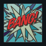 BANG Fun Retro Comic Book Pop Art Hout Afdruk<br><div class="desc">Een leuk,  cool en trendy retro-stripverhaal pop-geïnspireerd design dat de grillen,  zap,  pow in je leven zet. Het perfecte cadeau voor superhelden,  vrienden,  familie of als een traktatie voor jezelf. Ontworpen door: ComicBookPop© op www.zazzle.com/comicbookpop*</div>