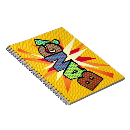 BANG Fun Retro Comic Book Pop Art Notitieboek (Rechterzijde)