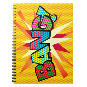 BANG Fun Retro Comic Book Pop Art Notitieboek