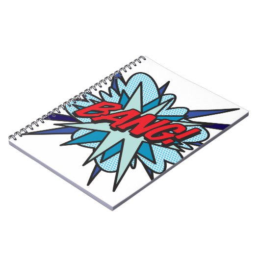 BANG Fun Retro Comic Book Pop Art Notitieboek (Linkerzijde)