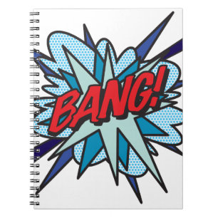 BANG Fun Retro Comic Book Pop Art Notitieboek