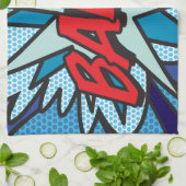 BANG Fun Retro Comic Book Pop Art Theedoek (Gevouwen)