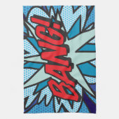 BANG Fun Retro Comic Book Pop Art Theedoek (Verticaal)