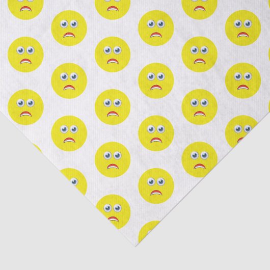 Bang Geel Emoji Patroon Tissuepapier (Detail)