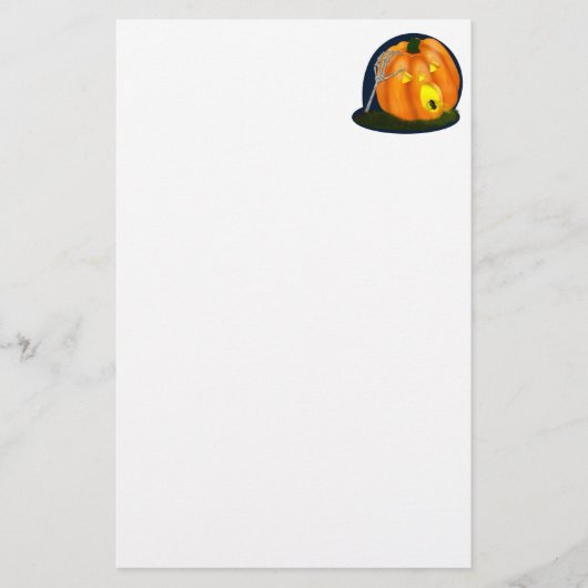 Bang Gekke pompoen Briefpapier (Voorkant)