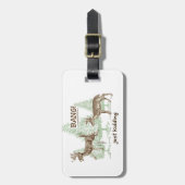 Bang! Gewoon Kidding. Humor Bagagelabel (Voorkant verticaal)