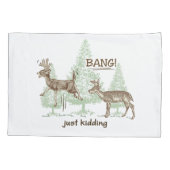 Bang! Gewoon Kidding. Humor Kussensloop (Achterkant)