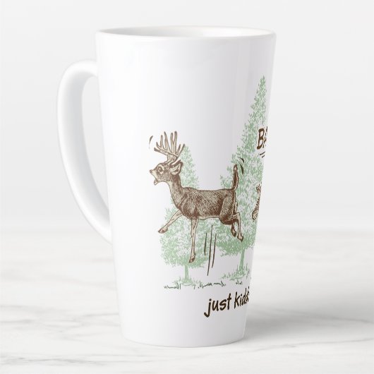 Bang! Gewoon Kidding. Humor Latte Mok (Linkerhoek)