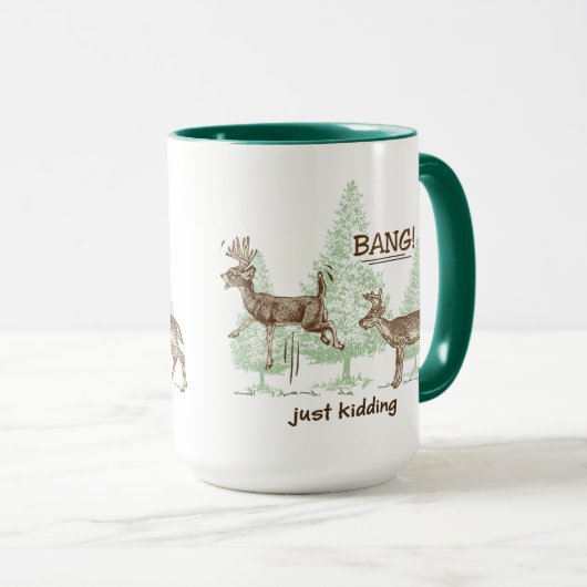 Bang! Gewoon Kidding. Humor Mok (Voorkant rechts)