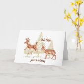 Bang! Gewoon Kidding. Hunting Humor Brown Kaart (Gele Bloem)