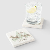 Bang! Gewoon Kidding. Jacht Stenen Onderzetter (Zijkant)