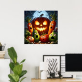 Bang Groenten & Giant Pumpkin Halloween Poster (Thuiskantoor)