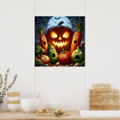 Bang Groenten & Giant Pumpkin Halloween Poster (Keuken)