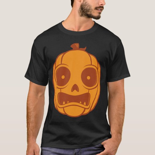 Bang Halloween Jack O Lantaarn Pompoen T-shirt (Voorkant)