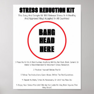 Bang Head Here beroemd gemaakt door Funny Poster