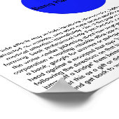 Bang Head here (met disclaimer) Poster (Hoek)