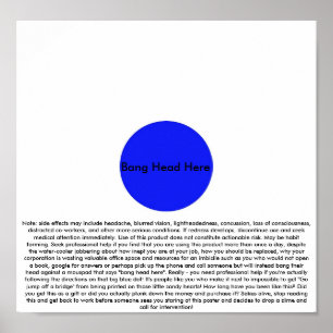 Bang Head here (met disclaimer) Poster