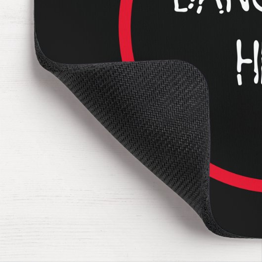 Bang Head hier - Grappige Stress Relief Muismat (Hoek)